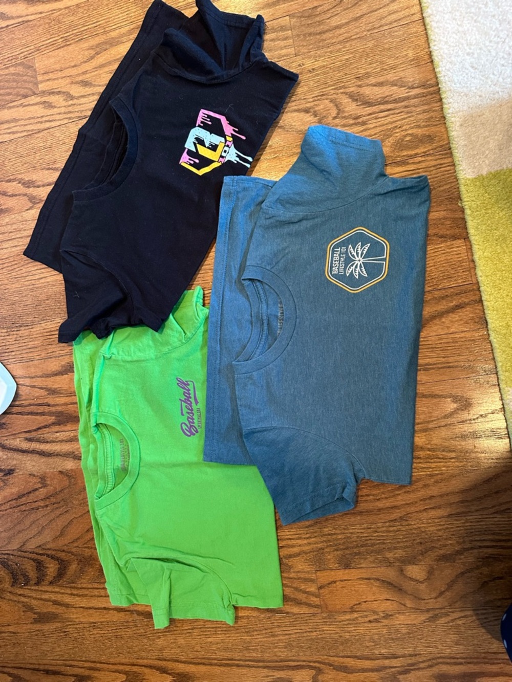 Bundle of 3 Baseball Lifestyle 101 tshirts. Size youth medium